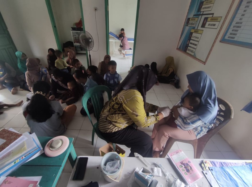 RUTIN POSYANDU DI TIYUH MULYA JAYA